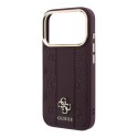 Funda Guess MagSafe Hardcase iPhone 18/17 Pro Peony 4G Bordeaux