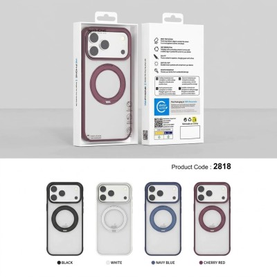 Funda Transparente WePhone MagSafe con Soporte Giratorio iPhone 17 Pro | Mayorista