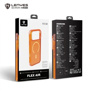 Funda Lenyes Flex Air MagSafe iPhone 18 Pro Naranja | Mayorista