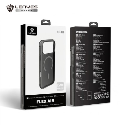 Funda Lenyes Flex Air MagSafe iPhone 18 Pro Negro | Mayorista