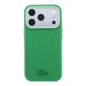 Funda rígida Lacoste para iPhone 18 Pro Max/iPhone 17 Pro Max, compatible con MagSafe, de PVC con textura con relieve