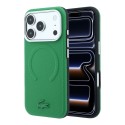 Funda rígida Lacoste para iPhone 18 Pro Max/iPhone 17 Pro Max, compatible con MagSafe, de PVC con textura con relieve