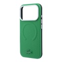 Funda rígida Lacoste para iPhone 18 Pro Max/iPhone 17 Pro Max, compatible con MagSafe, de PVC con textura con relieve