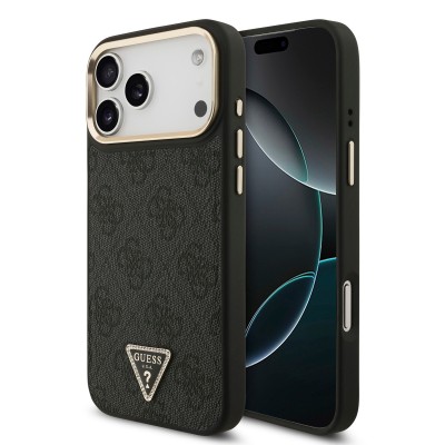 Funda Guess 4G Triangle Logo iPhone 18/17 Pro Max | Negro