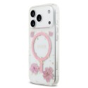 Funda Guess Resin Flower MagSafe iPhone 18/17 Pro | Rosa