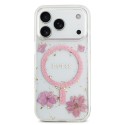 Funda Guess Resin Flower MagSafe iPhone 18/17 Pro | Rosa