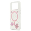 Funda Guess Resin Flower MagSafe iPhone 18/17 Pro | Rosa