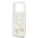 Funda Guess Resin Flower MagSafe iPhone 18/17 Pro | Rosa
