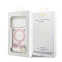 Funda Guess Resin Flower MagSafe iPhone 18/17 Pro | Rosa