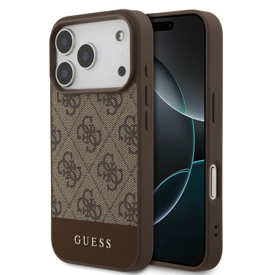 Funda Guess 4G Bottom Stripe iPhone 18 / 17 Pro | Marrón