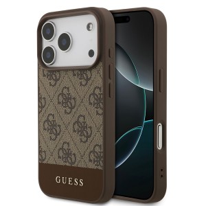 Funda Guess 4G Bottom Stripe iPhone 18 / 17 Pro | Marrón