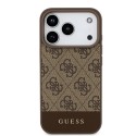Funda Guess 4G Bottom Stripe iPhone 18 / 17 Pro | Marrón