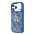 Funda Guess 4G Rhinestone Logo iPhone 18/17 Pro Max | Azul