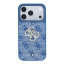 Funda Guess 4G Rhinestone Logo iPhone 18/17 Pro Max | Azul