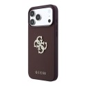 Funda Guess Smooth PU Rhinestone Burdeos iPhone 18/17 Pro Max | Mayorista
