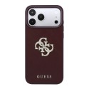 Funda Guess Smooth PU Rhinestone Burdeos iPhone 18/17 Pro Max | Mayorista
