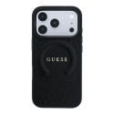 Funda Guess Saffiano Ring Stand iPhone 18/17 Pro Max Negro | Mayorista