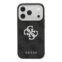 Funda Guess 4G Rhinestone Marco Metálico Dorado iPhone 18/17 Pro Max Negro | Mayorista