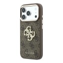 Funda Guess 4G Rhinestone Marco Metálico Dorado iPhone 18/17 Pro Max Marrón | Mayorista