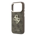 Funda Guess 4G Rhinestone Marco Metálico Dorado iPhone 18/17 Pro Max Marrón | Mayorista