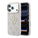 Funda Guess 4G Rhinestone Marco Metálico Dorado iPhone 18/17 Pro Max Rosa | Mayorista