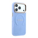 Funda Guess Saffiano Ring Stand iPhone 18/17 Pro Max Azul | Mayorista