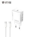 Cargador GaN 25W Lenyes LCH28 Tipo-C a Tipo-C Blanco | Mayorista
