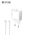Cargador GaN 25W Lenyes LCH28 Tipo-C a Lightning Blanco | Mayorista