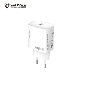 Adaptador GaN 25W Lenyes LCH28 Tipo-C Blanco |  Mayorista