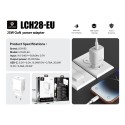 Adaptador GaN 25W Lenyes LCH28 Tipo-C Blanco |  Mayorista
