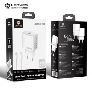 Cargador GaN 20W Lenyes LCH20 Tipo-C a IP Blanco | Mayorista