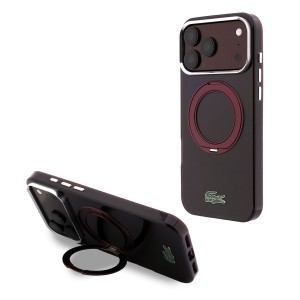 Lacoste Hardcase MagSafe iPhone 18/17 Pro Max Bordeaux | Mayorista B2B