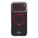 Lacoste Hardcase MagSafe iPhone 18/17 Pro Max Bordeaux | Mayorista B2B