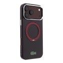 Lacoste Hardcase MagSafe iPhone 18/17 Pro Max Bordeaux | Mayorista B2B