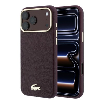 Funda Lacoste MagSafe Champs Élysées iPhone 18/17 Burdeos