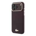 Funda Lacoste Hard Case MagSafe PVC Champs Élysées Embossed iPhone 18 Pro Max/iPhone 17 Pro Max - Burgundy