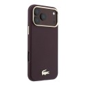 Funda Lacoste Hard Case MagSafe PVC Champs Élysées Embossed iPhone 18 Pro Max/iPhone 17 Pro Max - Burgundy