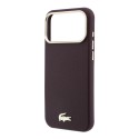 Funda Lacoste Hard Case MagSafe PVC Champs Élysées Embossed iPhone 18 Pro Max/iPhone 17 Pro Max - Burgundy