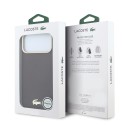 Funda Lacoste Hard Case MagSafe PVC Champs Élysées Embossed iPhone 18 Pro Max/iPhone 17 Pro Max - Burgundy