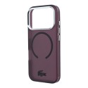 Funda Lacoste MagSafe IML Mate iPhone 18/17 Pro Max Burdeos
