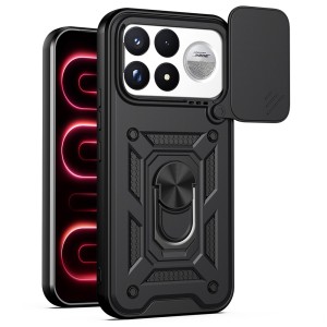 Funda Armadura con Tapa Deslizante Poco F9 Ultra Cámara y Anillo | Wephone Mayorista