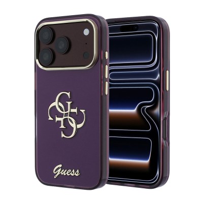 Funda Guess IML 4G Metal Logo iPhone 18 Pro Max/17 Pro Max Burdeos