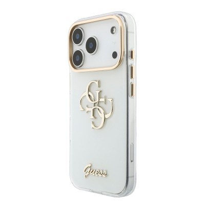 Funda Guess IML 4G Metal Logo iPhone 18 Pro Max/17 Pro Max Blanco | Mayorista