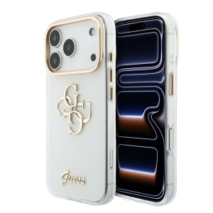Funda Guess IML 4G Metal Logo iPhone 18 Pro Max/17 Pro Max Blanco | Mayorista