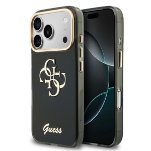 Funda Guess IML 4G Metal Logo iPhone 18 Pro Max/17 Pro Max Negro | Mayorista