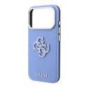 Funda Guess PU Saffiano Logo Resina iPhone 18 Pro Max/17 Pro Max Azul claro | Mayorista