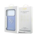 Funda Guess PU Saffiano Logo Resina iPhone 18 Pro Max/17 Pro Max Azul claro | Mayorista