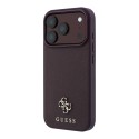 Funda Guess MagSafe Logo Triangular iPhone 18 Pro Max/17 Pro Max Burdeos